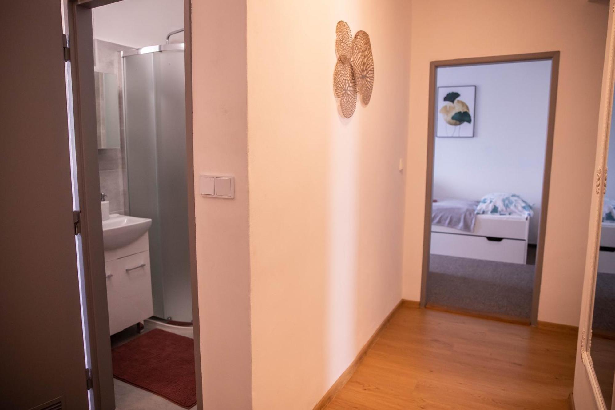 Prostorny Byt V Centru U Reky, 2 Loznice, Balkon Hradec Králové 外观 照片